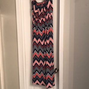 Tribal print maxi dress
